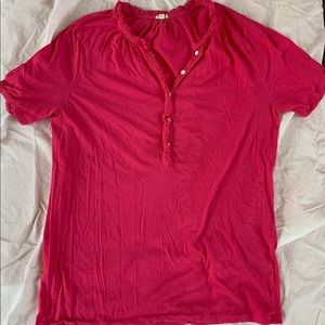 Pink Cotton Vintage J Crew Blouse
